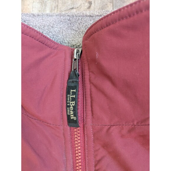 Vintage L.L. LL Bean Nylon Fleece Lined Jacket Men's Medium OUF43 Rust 90s - Picture 3 of 8